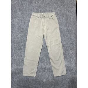 Indigo Palms Relaxed Fit Men's Straight Jeans Size 33x32 Beige Light Wash Denim‎